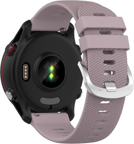 Compatible with Garmin Venu 2S/Vivoactive 4S Band 18mm Replacement Silicone Watch Bands Wrist Strap Sport Wristbands Vivomove 3S/Forerunner 265S/Forerunner 265S Music/ Forerunner 255S/Forerunner 255S Music for Men Women in Kuwait
