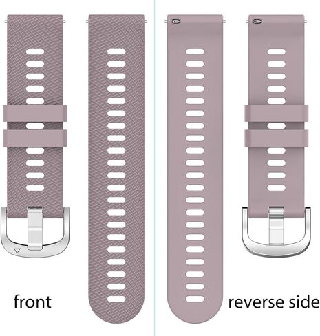 Compatible with Garmin Venu 2S/Vivoactive 4S Band 18mm Replacement Silicone Watch Bands Wrist Strap Sport Wristbands Vivomove 3S/Forerunner 265S/Forerunner 265S Music/ Forerunner 255S/Forerunner 255S Music for Men Women in Kuwait