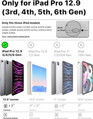 حافظة Cooper Dynamo iPad Pro 12.9 الرسمية للأطفال | قضية إثبات الطفل | حافظة iPad Pro 12.9 الجيل الخامس، حافظة Apple iPad Pro 12.9 من الجيل السادس 2022، حافظة iPad Pro 12.9 الجيل الثالث/الرابع، حافظة iPad 12.9 Pro in Kuwait