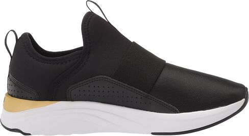 حذاء رياضي نسائي من PUMA Softride Sophia سهل الارتداء Blk/Gld 8 متوسط ​​أمريكي in Kuwait