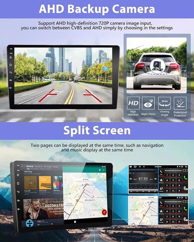 راديو سيارة 5GWiFi 8 Core 2+64G لسيارة Jeep Renegade 2015-2020 مع Apple Carplay Android Auto، 9 بوصة IPS 1280*800 شاشة لمس ستيريو مع بلوتوث/GPS/SWC/FM&RDS/48EQ/DSP+AHD كاميرا احتياطية + ميكروفون in Saudi Arabia