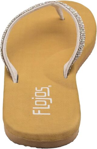 شبشب FLOJOS Spark Flip Flop للسيدات، أسود، 10 متوسط ​​US in Kuwait
