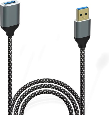 USB to USB Cable, USB 3.0 A to A Male Cable 3.3FT, Nylon Braided High-Speed Transfer USB 3.0 to USB 3.0 Cable Compatible with Hard Drive Enclosures, DVD Player, Laptop and More in Kuwait