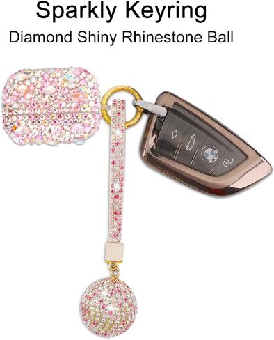 Luxurious Rhinestone AirPods Pro Case, Protective Bling Diamonds AirPod Charging Protective Case Cover for Apple I10/I12 TWS in Saudi Arabia