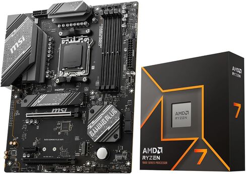 Micro Center AMD Ryzen 9 9900X CPU Processor with MSI X670E Gaming Plus Motherboard in Saudi Arabia