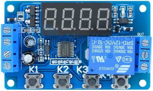 الرقمية 12 فولت LED عرض الموقت أتمتة تأخير التتابع وحدة قابلة للبرمجة التبديل in Kuwait