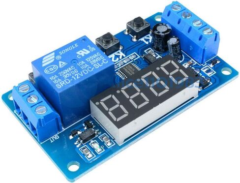 الرقمية 12 فولت LED عرض الموقت أتمتة تأخير التتابع وحدة قابلة للبرمجة التبديل in Kuwait