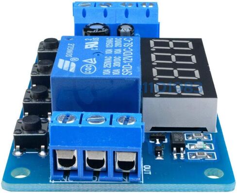 الرقمية 12 فولت LED عرض الموقت أتمتة تأخير التتابع وحدة قابلة للبرمجة التبديل in Kuwait