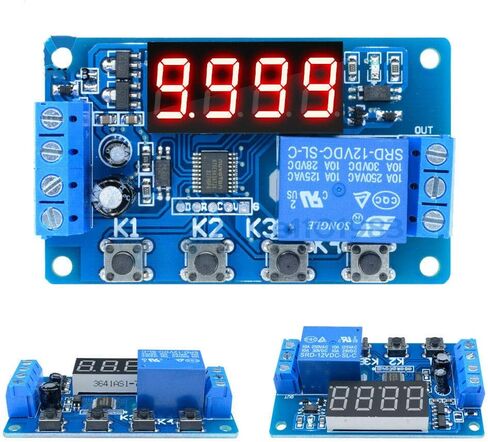 الرقمية 12 فولت LED عرض الموقت أتمتة تأخير التتابع وحدة قابلة للبرمجة التبديل in Kuwait