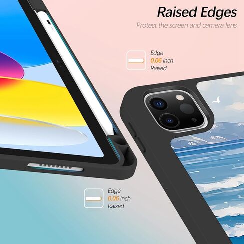 حافظة لجهاز iPad Pro 12.9 الجيل السادس / الخامس / الرابع مع حامل أقلام، غطاء ثلاثي الطي، نوم / استيقاظ تلقائي، حافظة بتصميم لطيف للفتيات المراهقات لجهاز iPad Pro 12.9 بوصة 2022/2021/2020، قطط in Kuwait