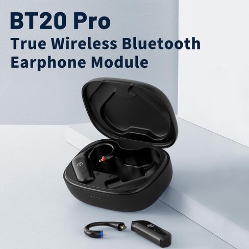 FAAEAL TRN BT20 Pro Bluetooth Earphone Module with 0.78mm 2Pin,AAC/SBC True Wireless Ear Hook with Charging Case for BLON BL03 7HZ Legato Zero SeeAudio Rinko TANGZU FUDU Kinera Celest Gumiho (0.78mm) in Saudi Arabia