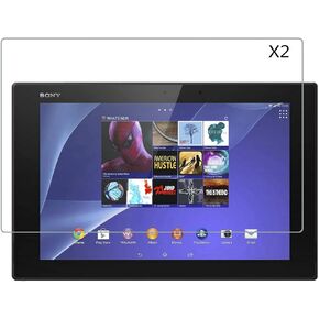 2 Pack Tempered Glass Screen Protector Transparent for Sony Xperia Z4 Tablet