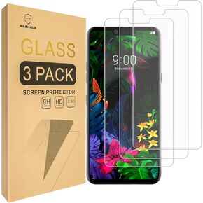 [3-PACK]-Mr.Shield Designed For LG G8 ThinQ [Tempered Glass] Screen Protector with Lifetime Replacement