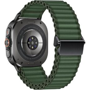 Sport Band Compatible with Samsung Galaxy Watch 7 Ultra Bands 47mm, Wide Off-road Nylon Fabric Strap Fit for Samsung Galaxy Watch Ultra Band Men Women