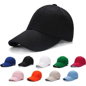 Edoneery Baseball Cap for Kids-Adjustable Washed Cotton Golf Toddler Hat for Boys & Girls