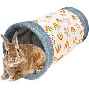 AFYHH Guinea-Pig Rabbit Tunnel Toys - Collapsible 4 Way Rabbit Guinea Pig Bunny Tunnel Tube Accessories Hideaway House Beds for Small Animals Hides Running Hiding