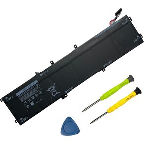 6GTPY Laptop Battery 97Wh Replacement for Dell XPS 15 9550 9560 9570 7590 Precision 5510 5520 5530 M5510 M5520 Inspiron 15 7500 7501 7590 7591 Vostro 7500 7590 5XJ28 GPM03 5D91C 5041C 11.4V