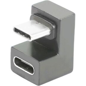 Type-C U-Shape Adapter USB3.1 C Connector 180 Degree Male to Female Charging Coupler 10Gbps 4K60Hz for Tablet Laptop USB-C Phone