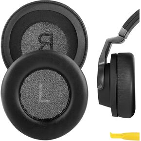 Geekria QuickFit Replacement Ear Pads for AKG K845BT, K845, K545, K540 Headphones Ear Cushions, Headset Earpads, Ear Cups Cover Repair Parts (Black)