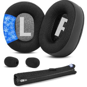 Cooling Gel Replacement Ear Pads Compatible with Turtle Beach Ear Force Stealth 700, 450, 420X, 600, 500P, PX3,PX5,X12,Ear Force XO Seven Gaming Headphones Headband Cushions Repair Parts