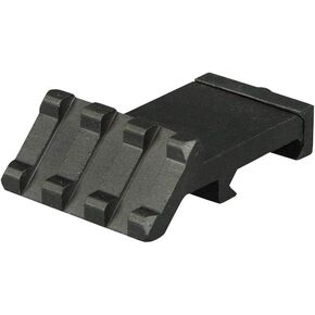 Low Profile Tactical Picatinny/Weaver 45 Degree Angle Mount, 1.37" Long with 3 Slots