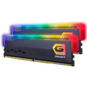 GeIL Orion RGB DDR5 RAM, 32GB (16GBx2) 5200MHz 1.25V,Intel/AMD Compatible, High Speed Desktop Memory, Hardcore Immersive Gaming/Multimedia Content Creation/Quality Live Streaming(Gray)