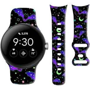 Compatible with Pixel Watch 2/1 Band for Women Men,Soft Silicone Waterproof Sport Replacement Strap for Pixel Watch 2 2023/ Pixel Watch 2022 Accessories