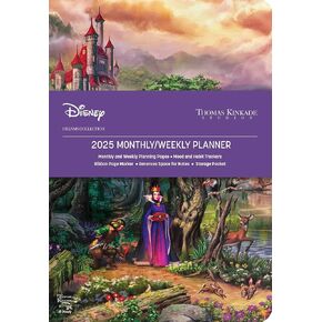 Disney Dreams Collection by Thomas Kinkade Studios 12-Month 2025 Monthly/Weekly: The Evil Queen