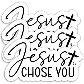 (3PCS) Today I Choose Joy Sticker Inspirational Christian Sticker Religious Sticker, Bible Verse Sticker, Faith Sticker Waterproof Vinyl Decal for Book Laptop Tumbler Phone Water Bottle, Size 3" x 3"