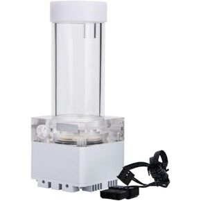 Bewinner 800L/H Mini Water Cooling Pump 0.7A 7V 12cm/ 4.72in, 17cm/ 6.69in Computer Pump 4 Meters Pump Head Fast Heat Dissipation Multi-Level Protection Cool Water Pump(17cm White)