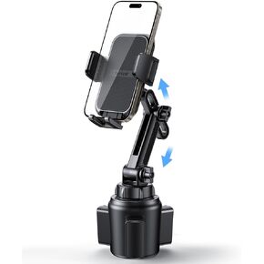 Lamicall Cup Holder Phone Holder for Your Car - [Thick Cases Friendly] Universal Adjustable Cupholder Cell Phone Car Mount for Truck Golf Cart iPhone Samsung Google and All 4-7" inches Smartphones
