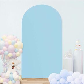 Wedding Arch Cover Panel, Wedding Arch Stand Covers, Arch Cover Backdrop Fabri, Arch Stand Covers Round Top Chiara, Arch Backdrop Cover for Birthday Party Ceremony Banquet Decoration Dusty 6.6FT Pink