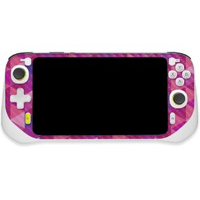 MightySkins Carbon Fiber Skin Compatible with Logitech G Cloud Gaming Handheld - Pink Kaleidoscope | Protective, Durable Textured Carbon Fiber Finish | Easy to Apply | Made in The USA