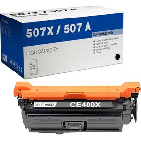 Do it Wiser Remanufactured Toner Cartridge Replacement for HP 507X HP 507A CE400X HP Laserjet Enterprise HP M551n M551dn M551xh M570dw M570dn M575c M575dn M575f (Black, Cyan, Magenta, Yellow, 4-Pack)