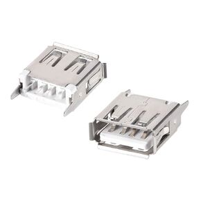 uxcell 10PCS USB 2.0 Type A Female Socket Connector Port, 4-Pin DIP 180 Degree Adapter