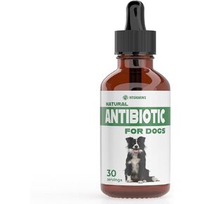 Natural Antibiotics for Dogs | Dog Antibiotics | Supports Dog Allergy Relief | Dog Itch Relief | Dog Allergy Support | Dog Multivitamin | Pet Antibiotics | Dog Antibiotic | 2 Pack: 60 Servings Total