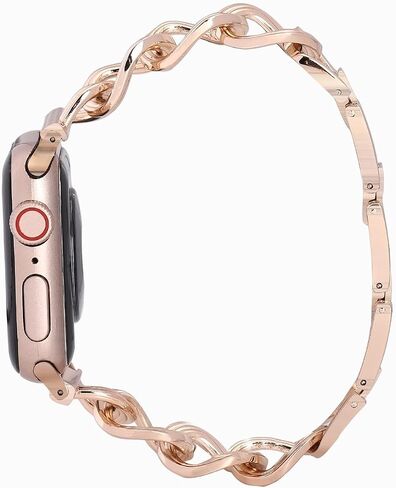 Replacement Band Compatible with Apple Watch band 38mm/40mm/ 41mm,Stainless Steel Metal Wristband Women's for iWatch Ultra SE Series 8/7/6 in Saudi Arabia