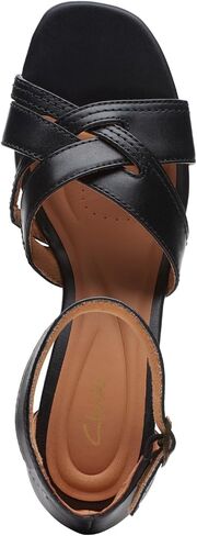 Clarks Women's Fashion Wedge Sandal, Praline Leather, 6 in Saudi Arabia