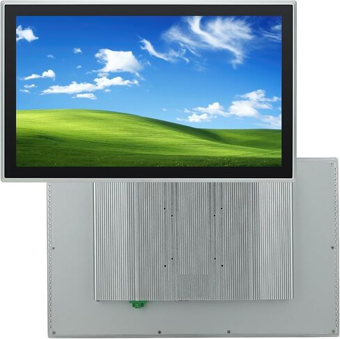 21.5 inch Capacitive Multi-Touchscreen Industrial Embedded Win-10 PC Monitor, IP65 Screen with 10 Points Touch Display, i5+RAM 8G+256G SSD, Integrated Phoenix2pin, HD-MI-Out & USB Ports in Kuwait