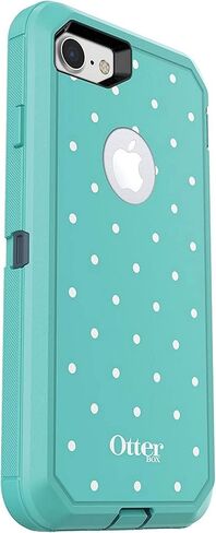 OtterBox Defender Series Case for iPhone SE (3rd and 2nd Gen) & iPhone 8/7 (Only - Not Plus) with Cleaning Cloth - Case Only - Non-Retail Packaging - Mint Dot in Saudi Arabia