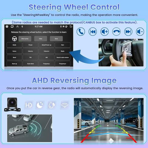 (Manual A/C) Roinvou 2+64G Android 13 CarPlay Stereo for 2014-2017 Kia Soul, Wireless CarPlay Radio with Android Auto, 9'' Touch Screen in-Dash GPS Navigation Support Mirror Link BT HiFi WiFi RDS SWC in Saudi Arabia
