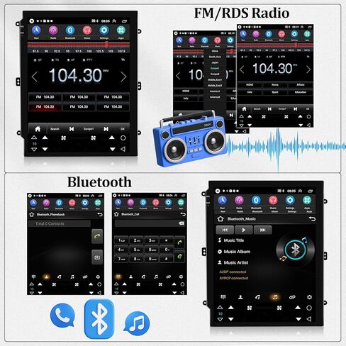 [2+64G] Android 13 Car Stereo for Jeep Grand Cherokee 2014-2017 with Wireless Carplay&Android Auto,9.7 Inch Touch Screen Car Radio with GPS WiFi Bluetooth FM/RDS SWC Dual USB/AUX-in+Backup Camera in Saudi Arabia