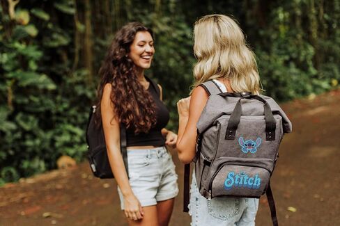 PICNIC TIME Disney Lilo & Stitch OTG Roll-Top Cooler Backpack, Hiking Backpack Cooler, Soft Cooler Bag, (Heathered Gray) in Saudi Arabia