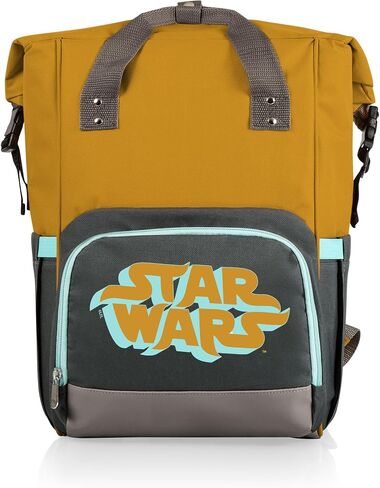 PICNIC TIME Disney Lilo & Stitch OTG Roll-Top Cooler Backpack, Hiking Backpack Cooler, Soft Cooler Bag, (Heathered Gray) in Saudi Arabia