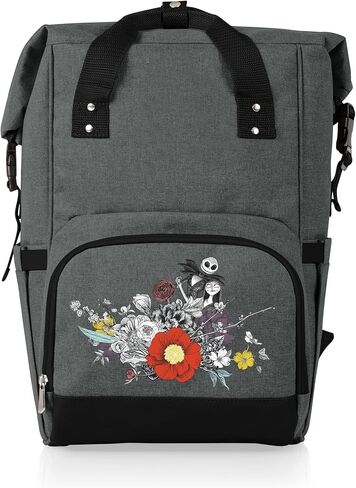 PICNIC TIME Disney Lilo & Stitch OTG Roll-Top Cooler Backpack, Hiking Backpack Cooler, Soft Cooler Bag, (Heathered Gray) in Saudi Arabia