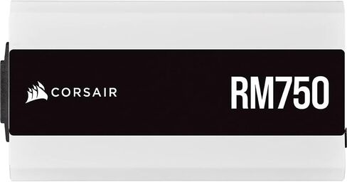 Corsair RM750 (2021)، سلسلة RM، 750 وات 80 Plus Gold معياري بالكامل ATX مزود طاقة (ثلاثة منافذ EPS12V، تشغيل هادئ، وضع مروحة صفر دورة في الدقيقة، مكثفات مصنفة عند 105 درجة مئوية)، أبيض (متجدد) in Kuwait