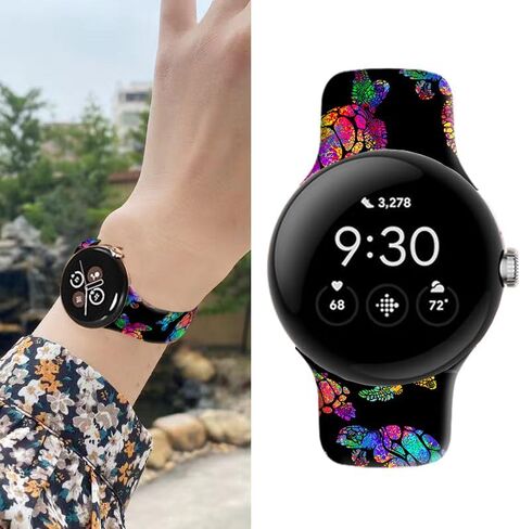Compatible with Pixel Watch 2/1 Band for Women Men,Soft Silicone Waterproof Sport Replacement Strap for Pixel Watch 2 2023/ Pixel Watch 2022 Accessories in Saudi Arabia