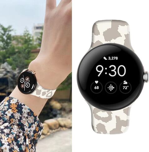 Compatible with Pixel Watch 2/1 Band for Women Men,Soft Silicone Waterproof Sport Replacement Strap for Pixel Watch 2 2023/ Pixel Watch 2022 Accessories in Saudi Arabia