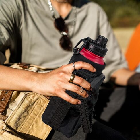 NATURE PIONEOR Water Bottle Holder with Strap 25 32 40 64 oz Insulated Water Bottle Carrier Sling Sleeve for Hiking,Outdoor Camping,Gym in Kuwait