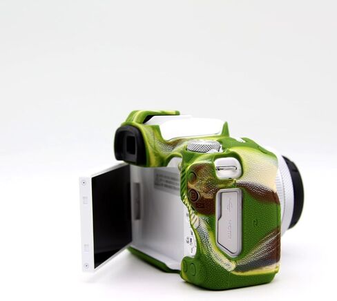 R50 Case, BMAOLLONGB Fullbody Frosting Ultra-Thin Lightweight Rubber Soft Silicone Housing Case Bag Cover for Canon Eos R50 (Green) in Saudi Arabia